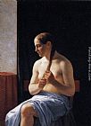 Christoffer Wilhelm Eckersberg Seated Nude Model painting
